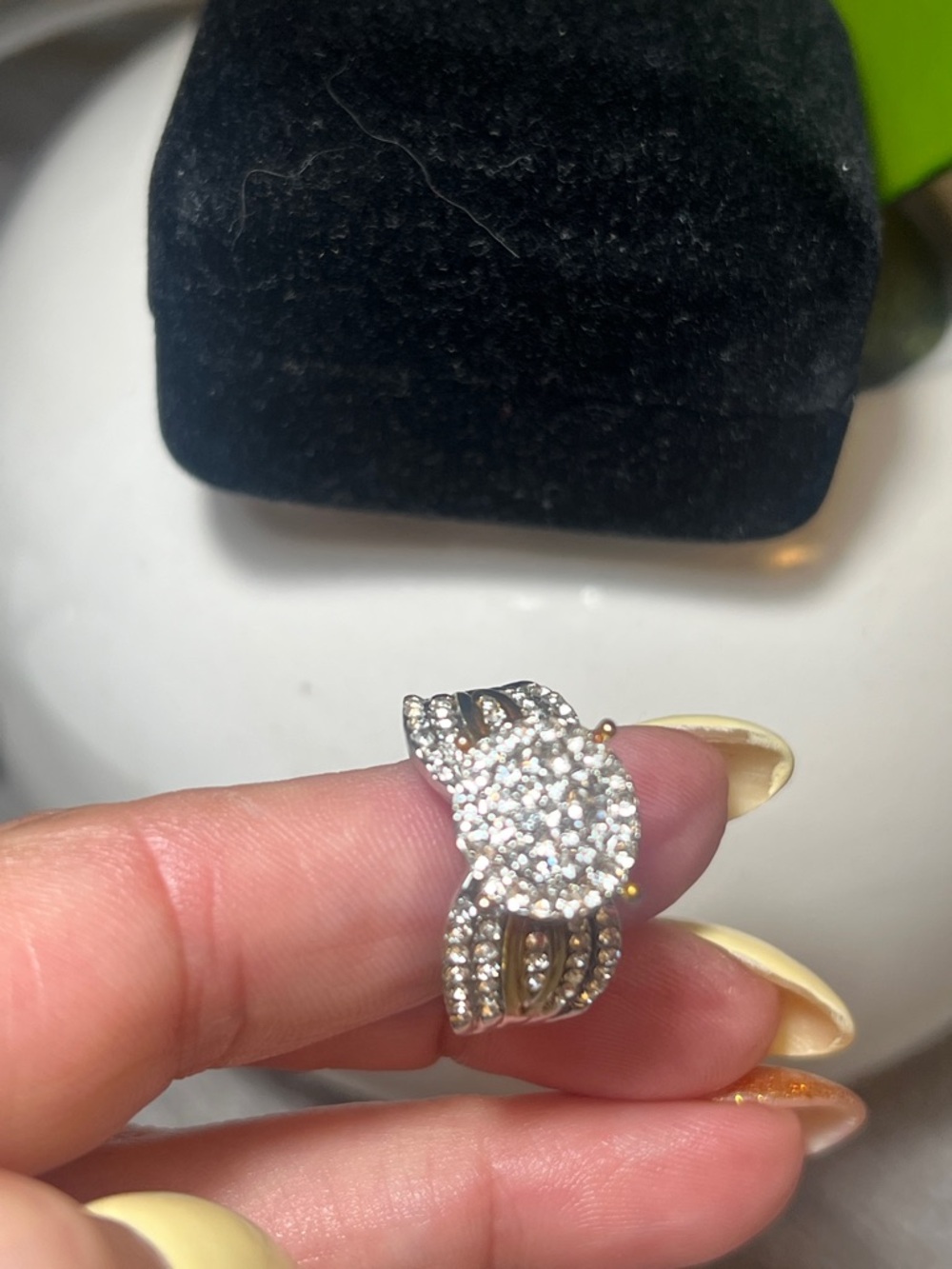 Sophicates Halo Gold Silver CZ Pave Ring